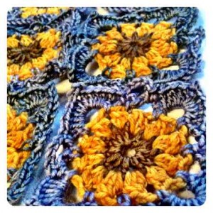 crochet motif patterns sunflowers