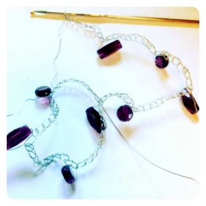 crocheting with wire jewelry