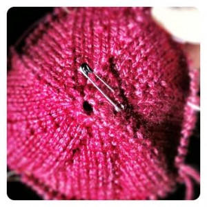 knitted mulberry hat start