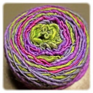 roving spun into yarn