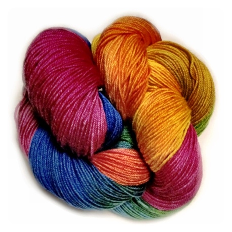 Butterfly colorful wool sock yarn