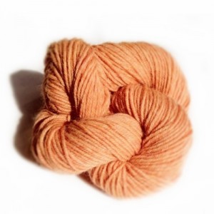 peach sport weight wool yarn