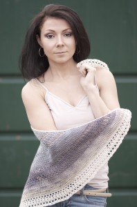 beginner's lacey crochet shawl pattern