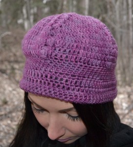 purple crochet hat pattern