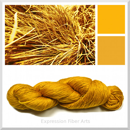 golden silk lace yarn