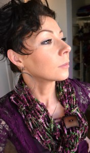 crocheted simple infinity scarf