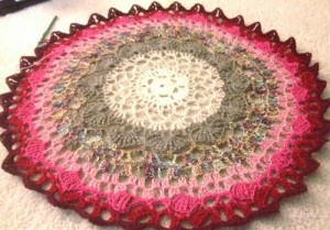 circle crochet afghan picture
