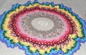 how to crochet a round blanket