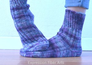 basic ribbed sock pattern