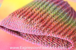 crocheted easy hat pattern rainbow