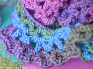 free crocheted scarf pattern peacock