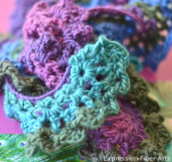 spiral crochet scarf pattern free
