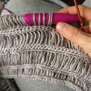 cowl cami broomstick lace pattern