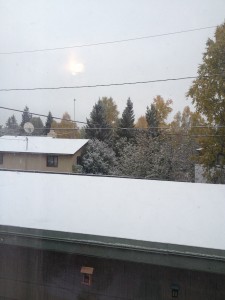 snow in alaska
