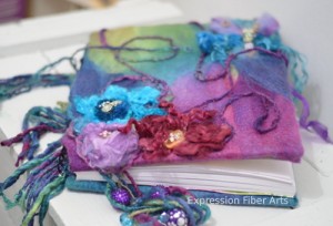 how to make a felted journal cover