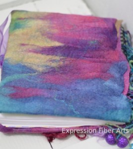 felted journal cover