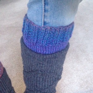 how to knit boot cuffs
