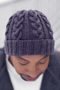 cabled hat pattern for men