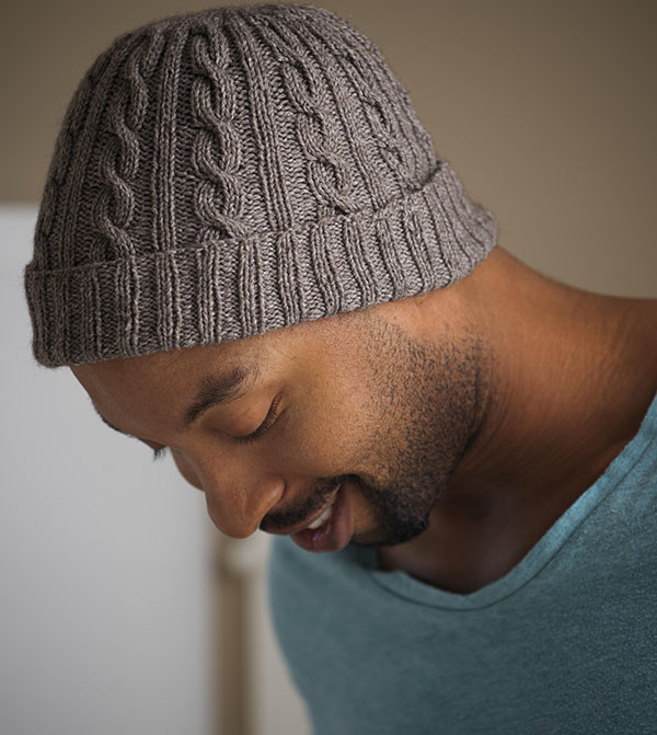cable knit hat for men