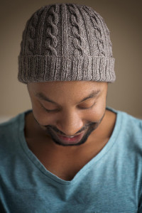 mens cable knit hat pattern