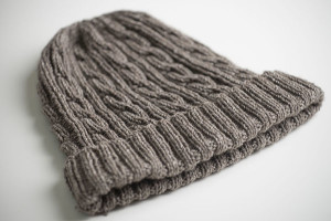 cable knit hat pattern