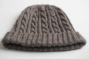 cabled knit hat pattern