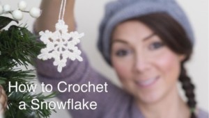 how to crochet a snowflake easy