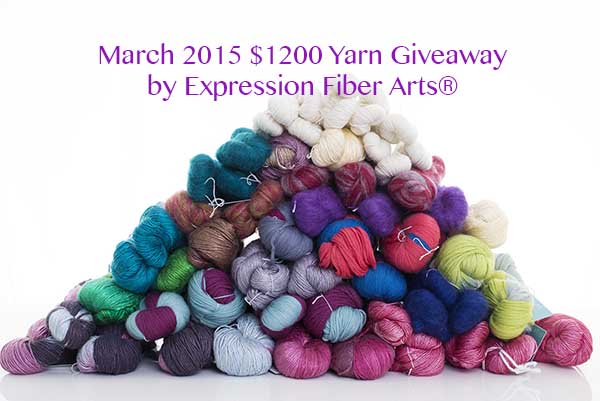 March 2015 $1200 Yarn Giveaway - Expression Fiber Arts | A