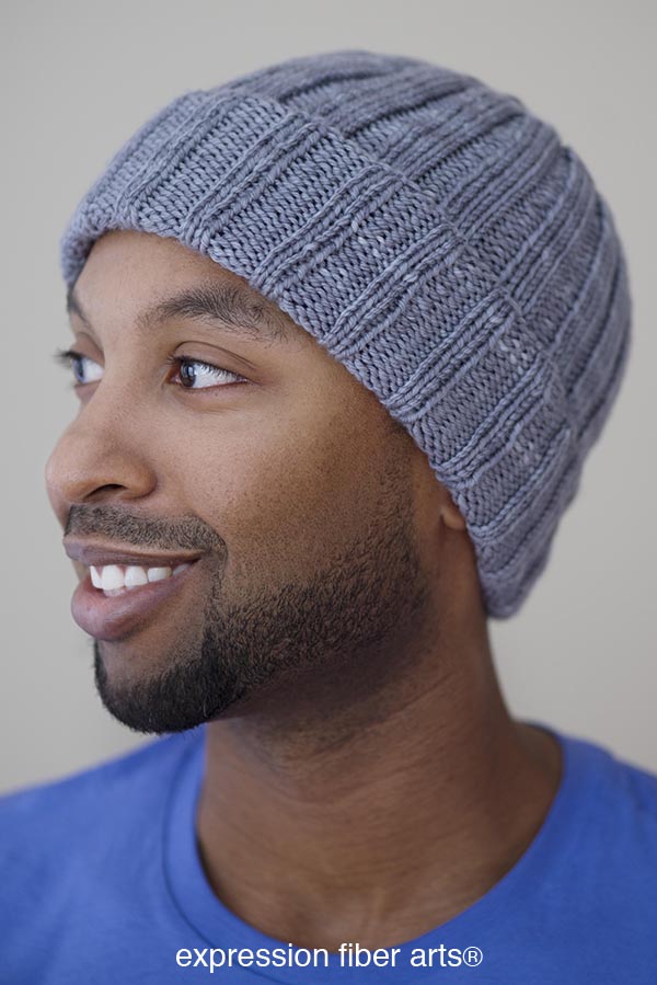 free boyfriend beanie knitted hat pattern ribbing