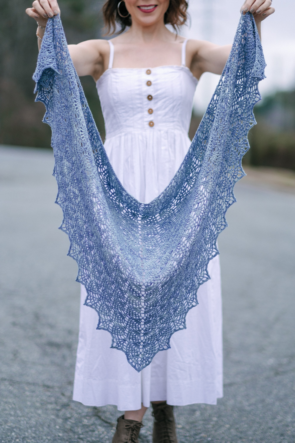 crochet adeline shawl pattern with video