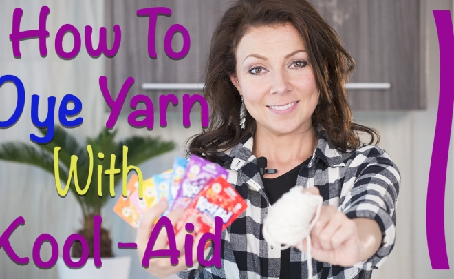 how to dye yarn with kool-aid