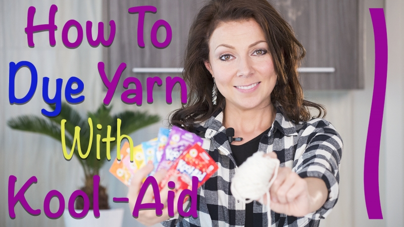 how to dye yarn with kool-aid
