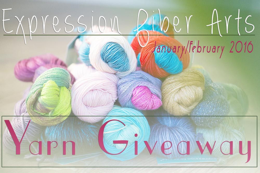 Expression Fiber Arts January/February 2016 Luxury Yarn Giveaway - Enter Now!