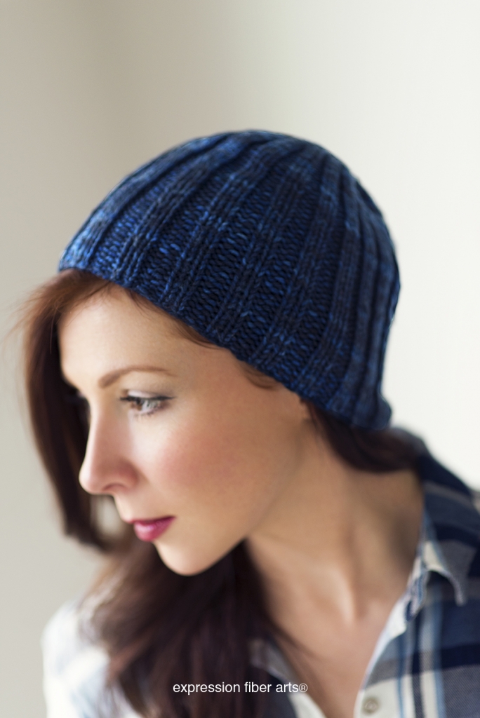 Expression Fiber Arts Basic Beginner Knitted Beanie Hat Kit + Tutorial