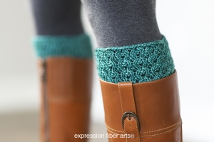 Expression Fiber Arts Danielle Knitted Boot Topper Pattern