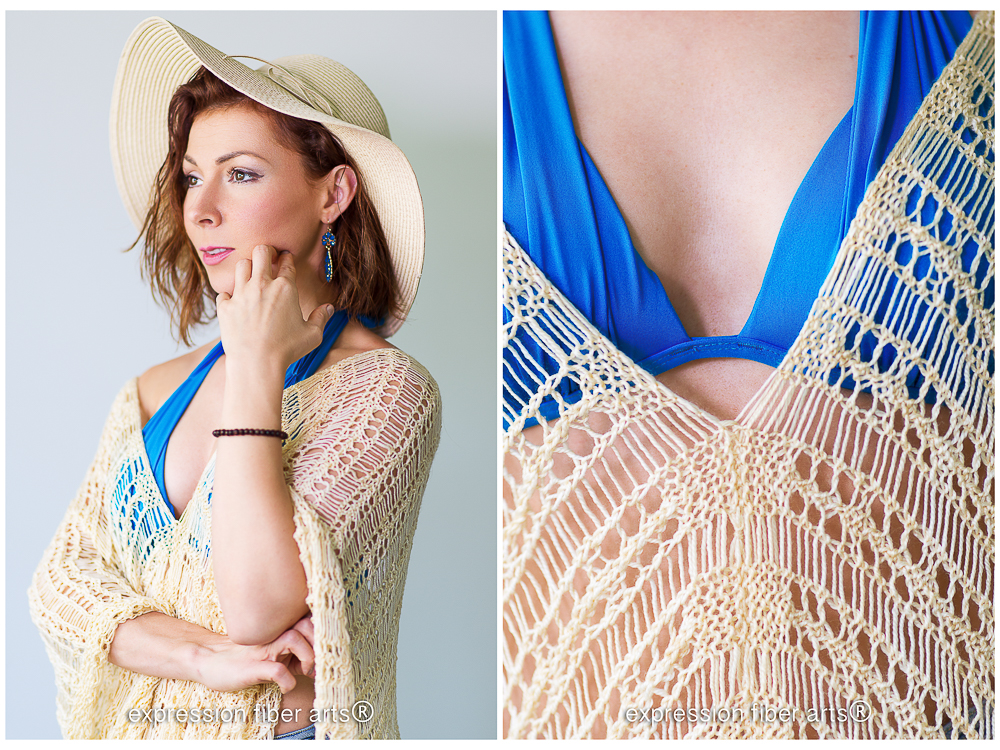 Shifting Sands Knitted Beach Tunic Pattern by Expression Fiber Arts