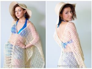 Shifting Sands Knitted Beach Tunic Pattern by Expression Fiber Arts