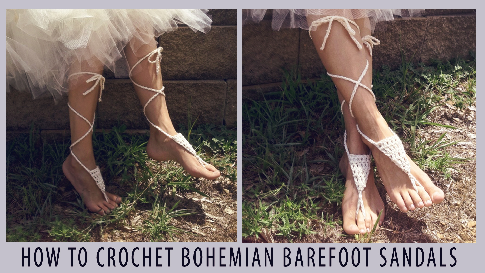 how to crochet bohemian barefoot sandals