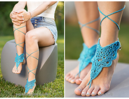 Flutterby Barefoot Crochet Sandals Pattern