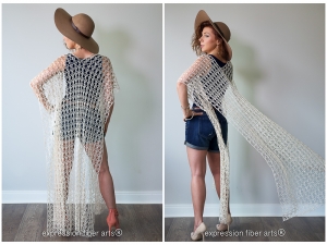 shimmering shells beach tunic crochet pattern