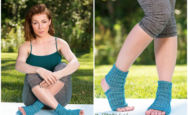 free knitting pattern - knitted asana yoga socks !