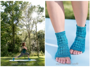 free knitting pattern - knitted asana yoga socks !