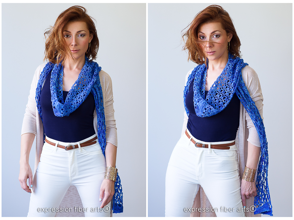 Whiffle Crochet Scarf Pattern by Expression Fiber Arts