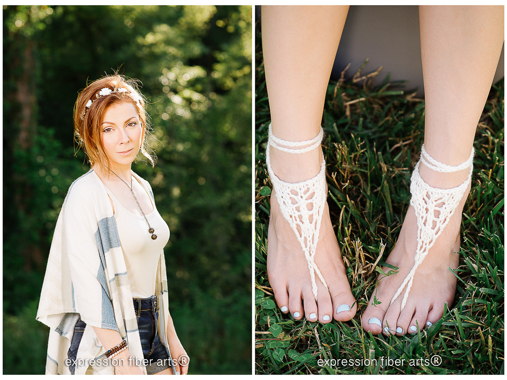 how to knit bohemian barefoot sandals