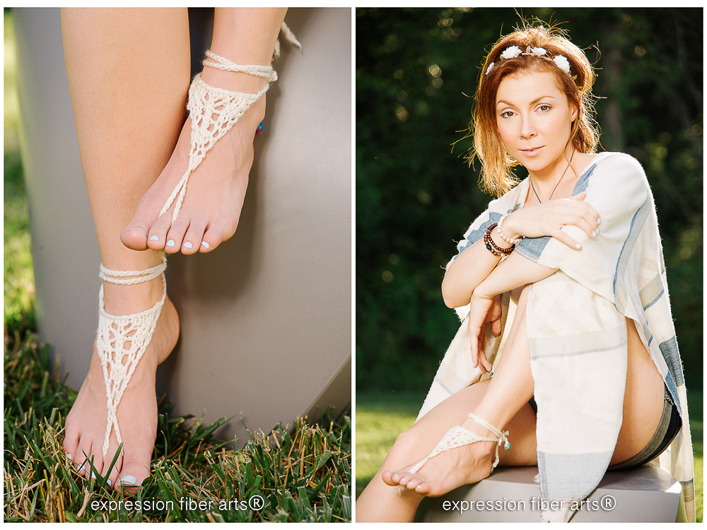 how to knit bohemian barefoot sandals