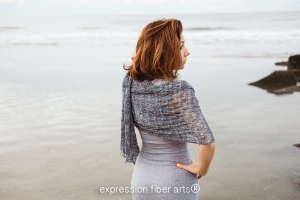 stola farfalla beaded knitted shawl pattern