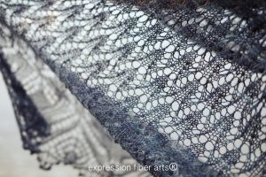 stola farfalla beaded knitted shawl pattern