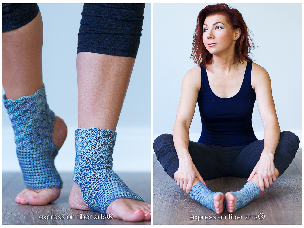 Prana Crochet Yoga Sock Pattern! - Expression Fiber Arts | A Positive