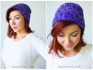 skipping stones knitted hat pattern