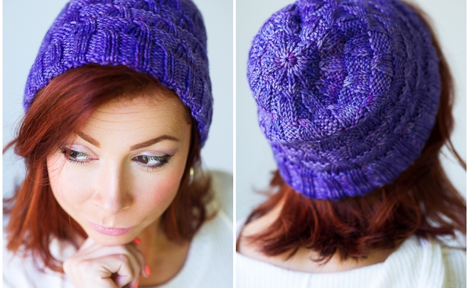 skipping stones knitted hat pattern